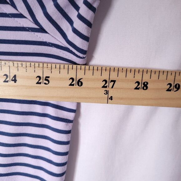 Southern Tide Polo Shirt Mens XXL Striped Pink, Navy Performance - Picture 7 of 11